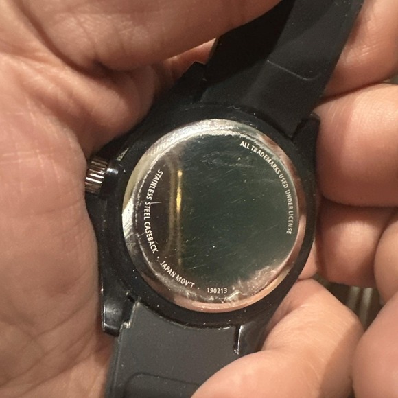 Working England Patriots Watch Silicone‎ Analog NFL Football Mens 43mm Black - Picture 3 of 8